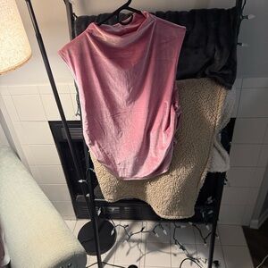 a new day Women's Blouse in Soft Pink Velvet